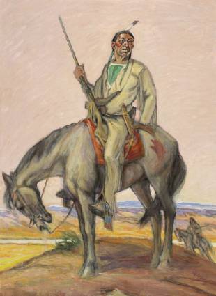 Ute Indians on the Warpath