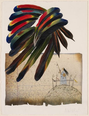 Feathers and Ledger Art