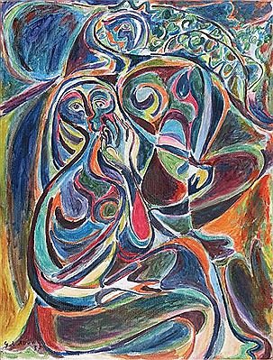 Deux filles au jardin