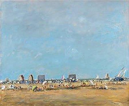 La grande plage animée