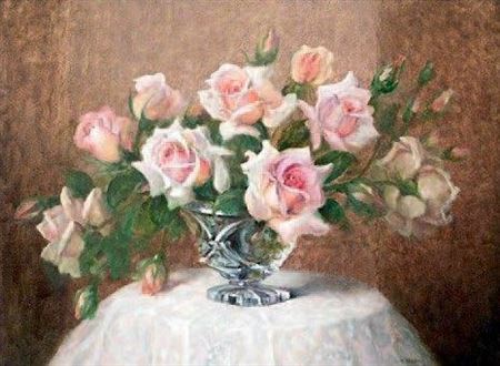 Nature morte au bouquet de rose