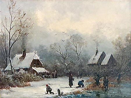 Paysage de neige, 1880