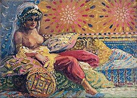 Sample artwork by Pierre Jaillet (1893 - 1957), known for orientalist style genre and portrait painting - View similar artists and auction records