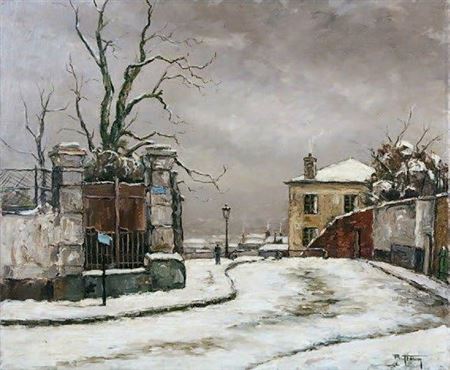 Montmartre enneigé by Paul Feron - Auction record, sale price, and art valuation. Compare with similar artists and explore comparable artworks.