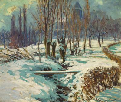A Snowy Day, Chateau De Blonnay