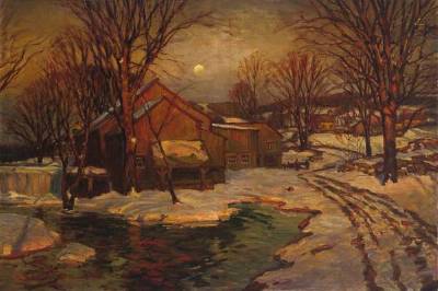 Winter Path to the Village