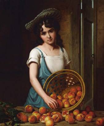 Girl with Peaches by Lemuel Everett Wilmarth - Auction record, sale price, and art valuation. Compare with similar artists and explore comparable artworks.
