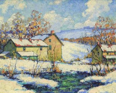 Farm House in Winter