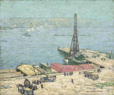 A View of the Palisades from New York
