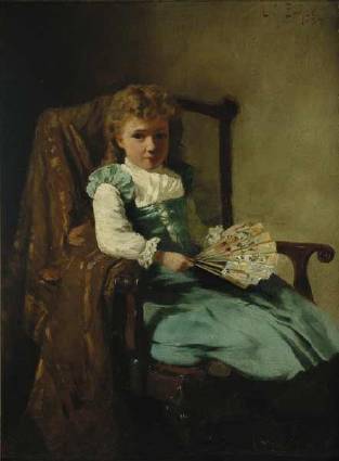 Young Girl with Fan