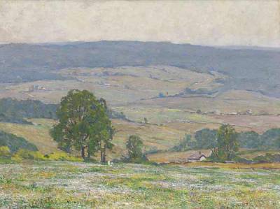 Two Girls in A Field of Flowers