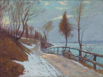 Winter Road Along the Hudson