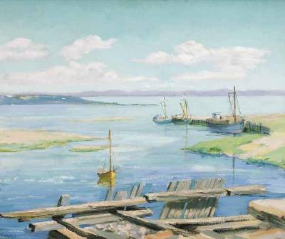 Sample artwork by Arrah Gaul (1883 - 1980), known for sea-landscape, portrait - View similar artists and auction records