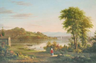 View of Mt. Merino From Hudson, New York