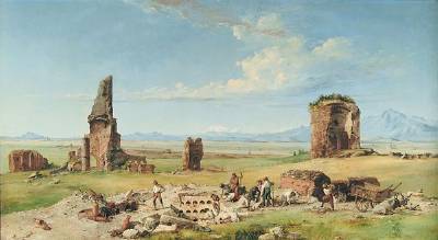Excavation on the Campagna by John Linton Chapman - Auction record, sale price, and art valuation. Compare with similar artists and explore comparable artworks.