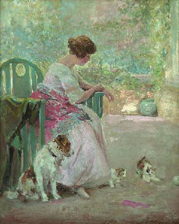 Playful Pets by Joseph Gies - Auction record, sale price, and art valuation. Compare with similar artists and explore comparable artworks.