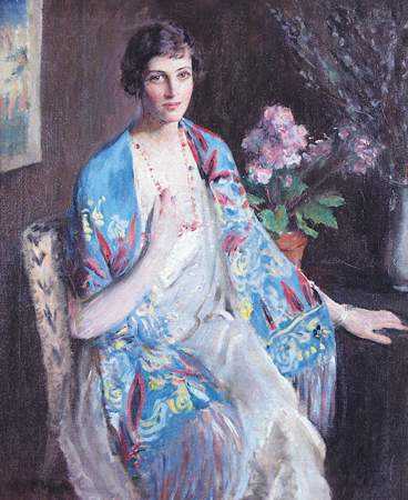 The Blue Shawl by Mary Brewster Hazelton - Auction record, sale price, and art valuation. Compare with similar artists and explore comparable artworks.