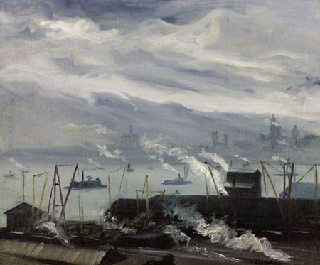 New York Harbor by Hendrik Glintenkamp - Auction record, sale price, and art valuation. Compare with similar artists and explore comparable artworks.