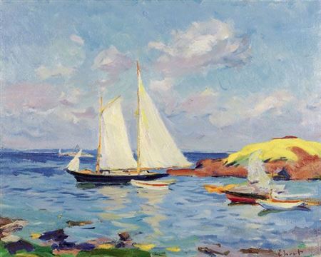 Monhegan Island, Maine by Charles Henry Ebert - Auction record, sale price, and art valuation. Compare with similar artists and explore comparable artworks.