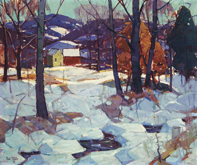 Houses in a Winter Landscape