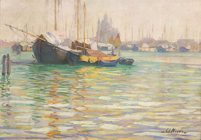 Moored Boats-Venice