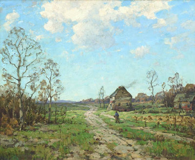 A Back Road-Wassaic, New York by Walter Hartson - Auction record, sale price, and art valuation. Compare with similar artists and explore comparable artworks.