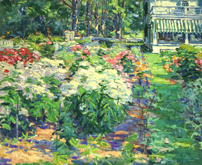 The Flower Garden by Frank Hutchens - Auction record, sale price, and art valuation. Compare with similar artists and explore comparable artworks.