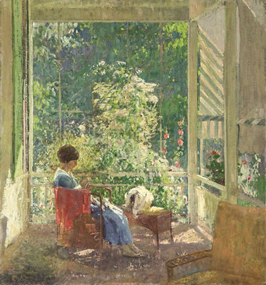 Sample artwork by John Sharman (1879 - 1971), known for landscape, figure, still life - View similar artists and auction records
