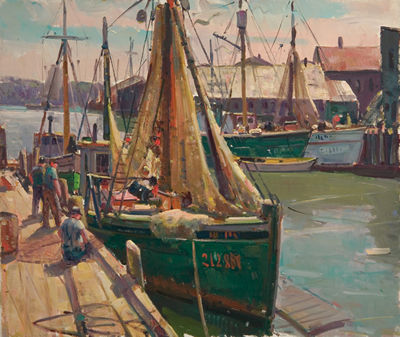 At Work on the Docks, Gloucester