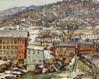 Village by the Waterfall