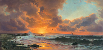 Sample artwork by Mauritz Frederik Hendrick De Haas (1832 - 1895), known for marine, landscape-snow scenes and genre painting - View similar artists and auction records