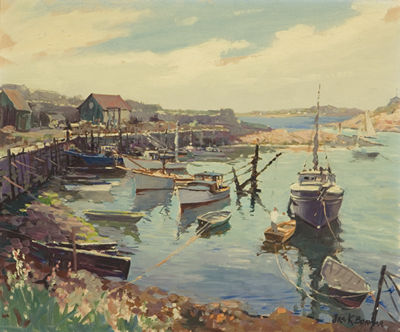 Boats in a Harbor