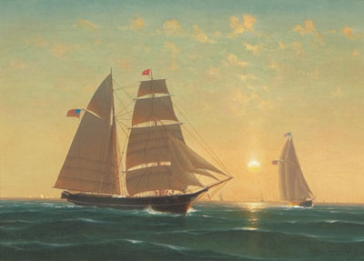 Full Sail, Boston Harbor by George Curtis - Auction record, sale price, and art valuation. Compare with similar artists and explore comparable artworks.