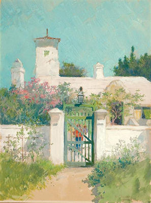 The Green Gate, Bermuda by Ross Sterling Turner - Auction record, sale price, and art valuation. Compare with similar artists and explore comparable artworks.