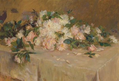 Roses on a Tabletop