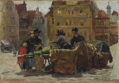 The Market Place by Stacy Tolman - Auction record, sale price, and art valuation. Compare with similar artists and explore comparable artworks.