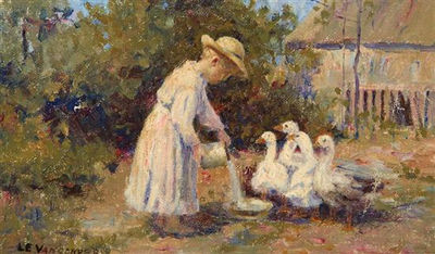 GIRL WITH GEESE