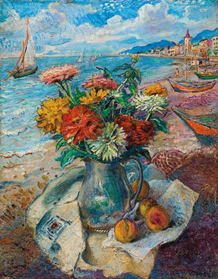 STILL LIFE ON THE BEACH, FRANCE