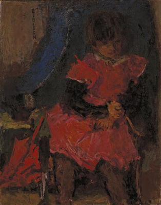 GIRL WITH PARASOL by Eugeniusz Eibisch - Auction record, sale price, and art valuation. Compare with similar artists and explore comparable artworks.