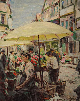 YELLOW MARKET UMBRELLA, PARIS