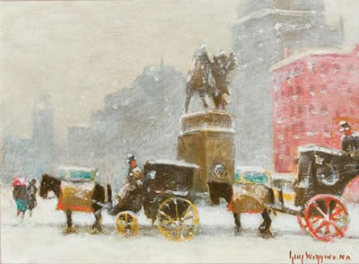 Winter Weather, Cabs at the Plaza
