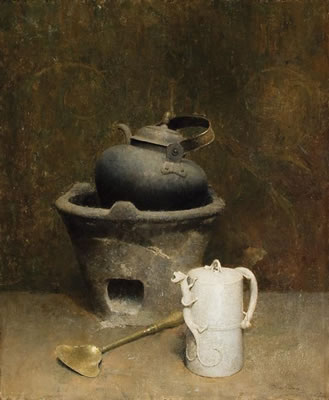 Chinese Teapot and Pewter Kettle by Dines Carlsen - Auction record, sale price, and art valuation. Compare with similar artists and explore comparable artworks.