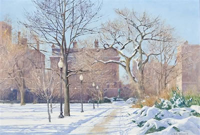 A Boston Park in Winter
