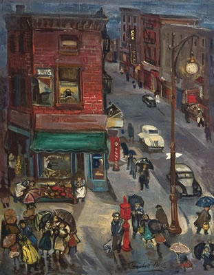 Little Old New York by Elizabeth Olds - Auction record, sale price, and art valuation. Compare with similar artists and explore comparable artworks.