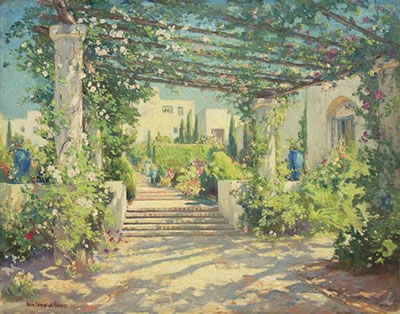 The Terrace, Samarkand by Colin Campbell Cooper - Auction record, sale price, and art valuation. Compare with similar artists and explore comparable artworks.