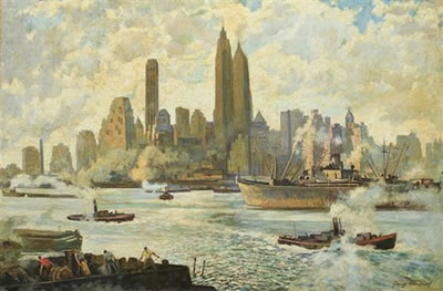 Sample artwork by George Hausdorf (1888 - 1959), known for still-life, landscape, portrait paintings, art education - View similar artists and auction records