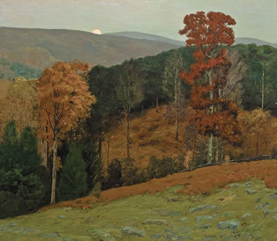 Sample artwork by Ben (Benjamin) Foster (1852 - 1926), known for new england rural landscape painting, writing - View similar artists and auction records