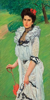 The White Dress: Portrait of a Young Woman