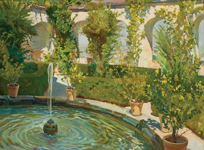 A Courtyard in Grenada, Spain