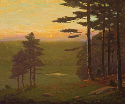 "Valley at Sunset"